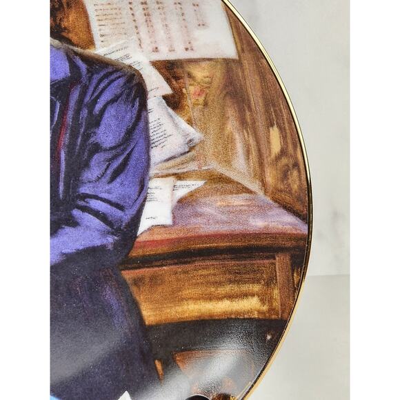 A Question Of Honor Gone With The Wind Year 1989 Fine China 8 1/2" Plate Vtg - Picture 6 of 12